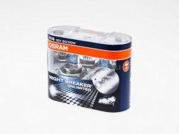 Комплект ламп Osram H4 12V 60/55W NIGHT BREAKER UNLIMITED+110% (2шт)