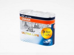 Комплект ламп Osram H7 12V 55W ULTRA LIFE